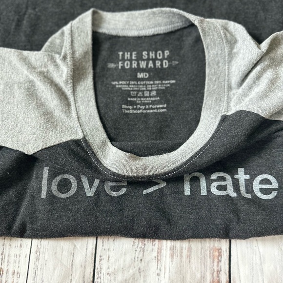 The Shop Forward Love > Hate Baseball Tee - Picture 3 of 3
